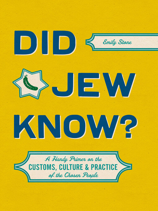Title details for Did Jew Know? by Emily Stone - Available